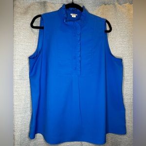 J.Crew Ruffle Top Blouse.  Size 16.  Like new